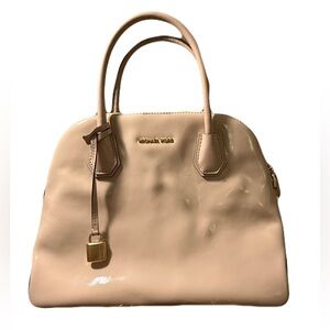 Michael Kors Pink Patent Leather Dome Handbag
